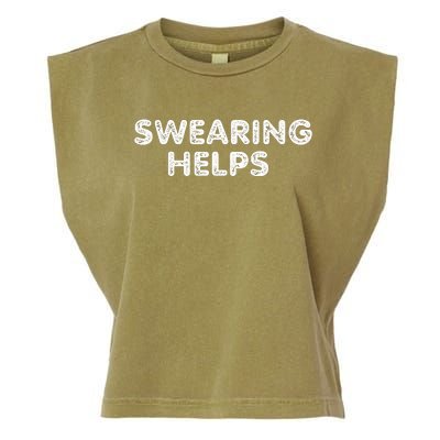 Swearing Helps Garment-Dyed Women's Muscle Tee