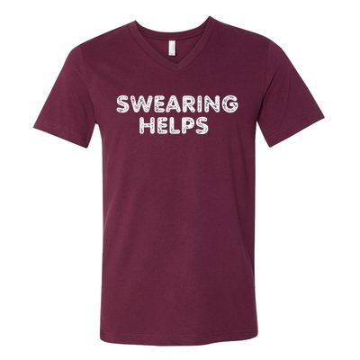 Swearing Helps V-Neck T-Shirt