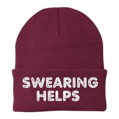 Swearing Helps Knit Cap Winter Beanie