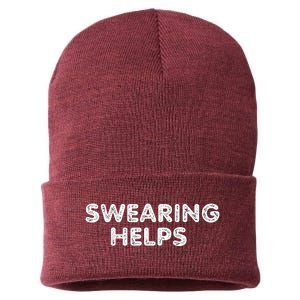 Swearing Helps Sustainable Knit Beanie