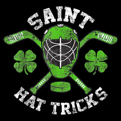 Saint Hattrick St Patrick's Day Hockey Hat Tricks Boy T-Shirt