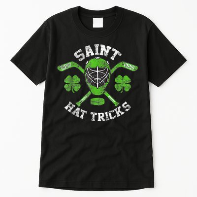 Saint Hattrick St Patrick's Day Hockey Hat Tricks Boy Tall T-Shirt