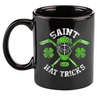 Saint Hattrick St Patrick's Day Hockey Hat Tricks Boy 11oz C Handle Ceramic Mug