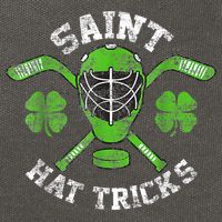 Saint Hattrick St Patrick's Day Hockey Hat Tricks Boy Cotton Canvas Backpack