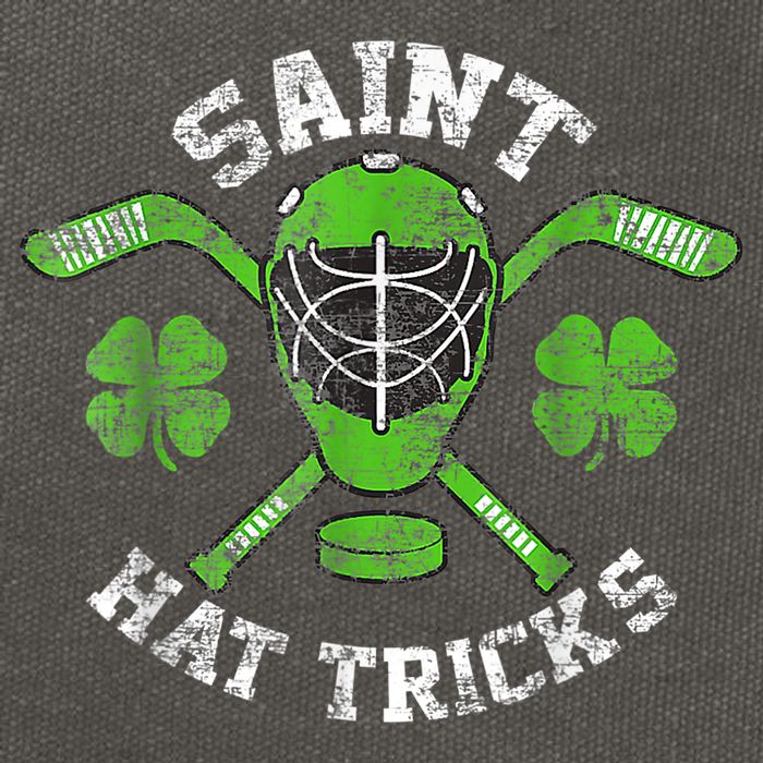 Saint Hattrick St Patrick's Day Hockey Hat Tricks Boy Cotton Canvas Backpack