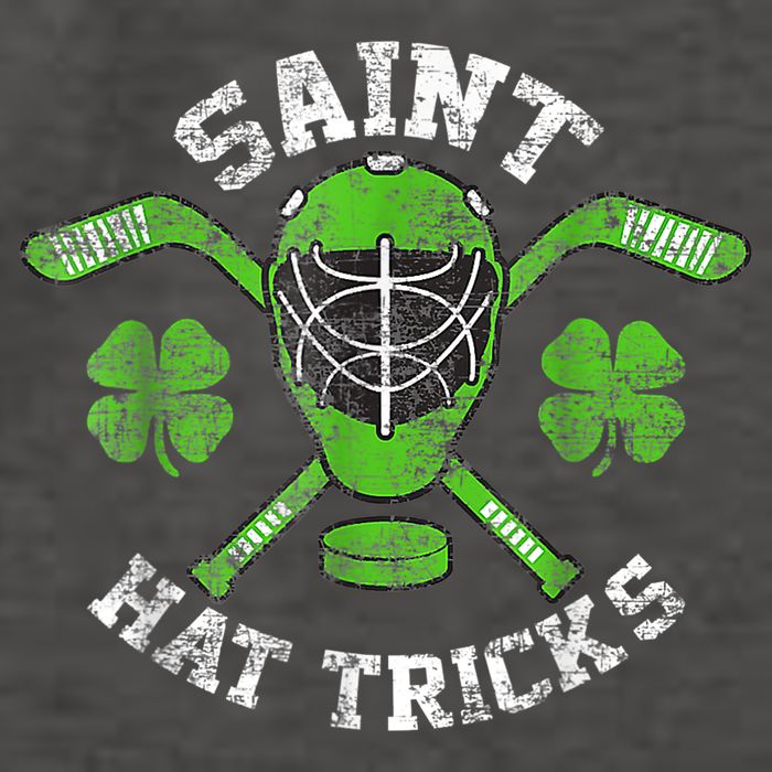 Saint Hattrick St Patrick's Day Hockey Hat Tricks Boy Vector Backpack