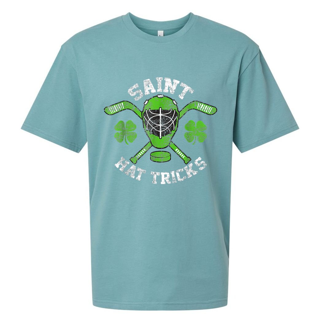 Saint Hattrick St Patrick's Day Hockey Hat Tricks Boy Sueded Cloud Jersey T-Shirt