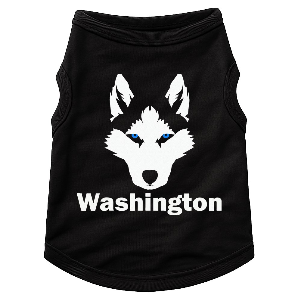 Siberian Huskies State Of Washington Husky Face Doggie Tank