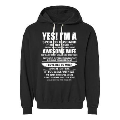 Spoiled Husband Garment-Dyed Fleece Hoodie