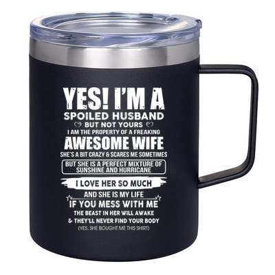 Spoiled Husband 12oz Stainless Steel Coffee Mug