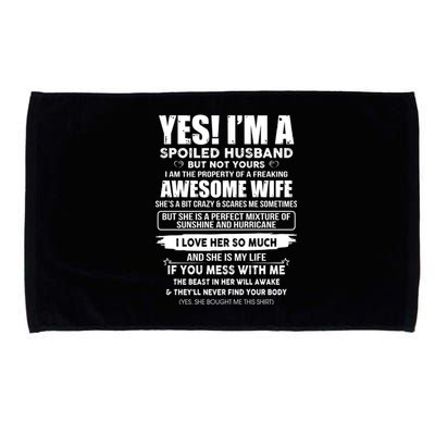 Spoiled Husband Microfiber Hand Towel