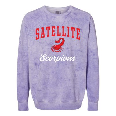 Satellite High School Scorpions Funny Gift C3 Colorblast Crewneck Sweatshirt