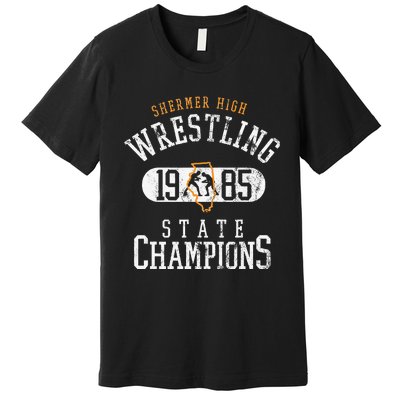 Shermer High School Wrestling Team 1985 Premium T-Shirt