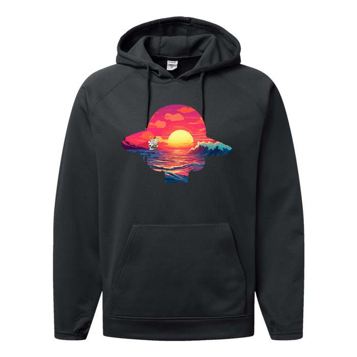 Straw Hat Sunset Pirate Ship Custom Design Anime Performance Fleece Hoodie