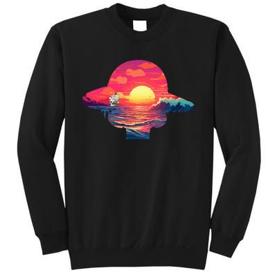 Straw Hat Sunset Pirate Ship Custom Design Anime Sweatshirt