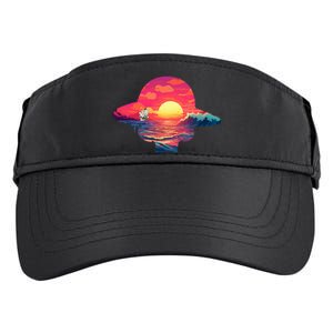 Straw Hat Sunset Pirate Ship Custom Design Anime Adult Drive Performance Visor