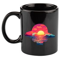 Straw Hat Sunset Pirate Ship Custom Design Anime 11oz C Handle Ceramic Mug
