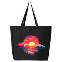Straw Hat Sunset Pirate Ship Custom Design Anime 25L Jumbo Tote