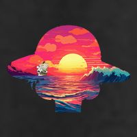 Straw Hat Sunset Pirate Ship Custom Design Anime 25L Jumbo Tote