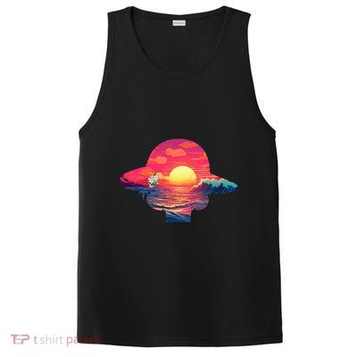 Straw Hat Sunset Pirate Ship Custom Design Anime PosiCharge Competitor Tank