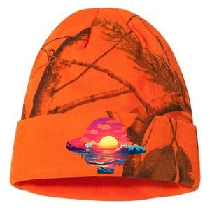 Straw Hat Sunset Pirate Ship Custom Design Anime Kati Licensed 12" Camo Beanie