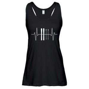 Ski Heartbeat Skier Skiing Gift For Skier Ladies Essential Flowy Tank