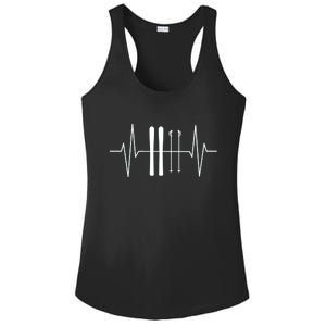 Ski Heartbeat Skier Skiing Gift For Skier Ladies PosiCharge Competitor Racerback Tank