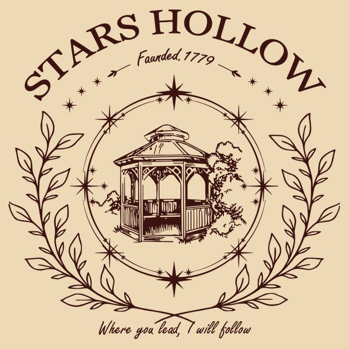 Stars Hollow Drawstring Bag