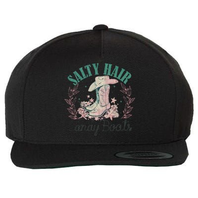 Salt Hair Sandy Boots Western Summer Cowgirl Wool Snapback Cap