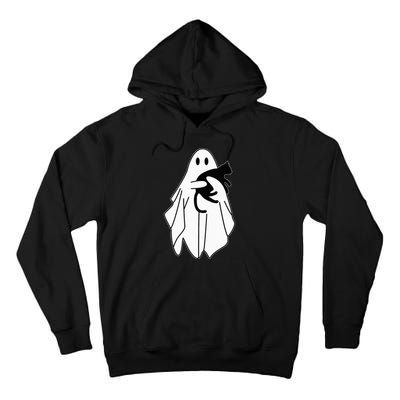 Spooky Halloween Spirit with a Playful Black Cat Tall Hoodie