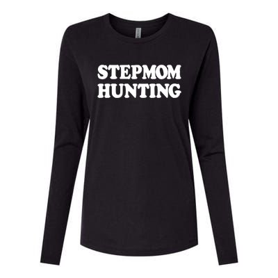 Stepmom Hunting Shirt Stepmom Hunting Funny Saying Womens Cotton Relaxed Long Sleeve T-Shirt