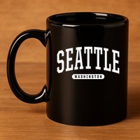 Seattle Hoodie Swea College University Style USA 11oz C Handle Ceramic Mug