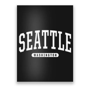 Seattle Hoodie Swea College University Style USA Poster