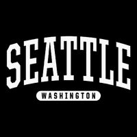 Seattle Hoodie Swea College University Style USA Poster