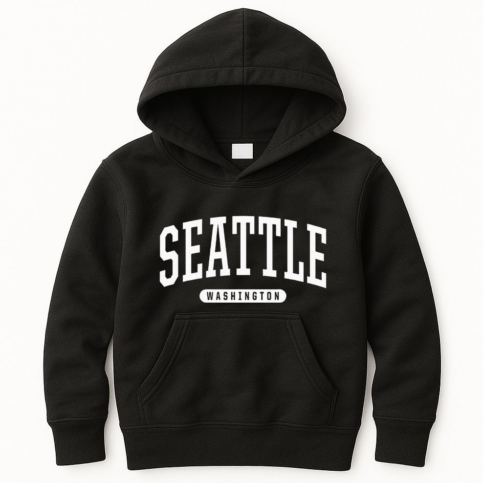 Seattle Hoodie Swea College University Style USA Kids Hoodie