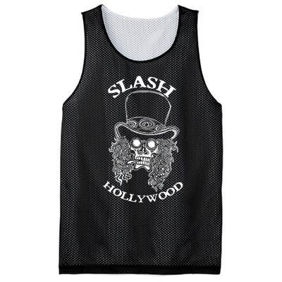 Slash Hollywood Skull Red Mesh Reversible Basketball Jersey Tank