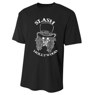 Slash Hollywood Skull Red Performance Sprint T-Shirt