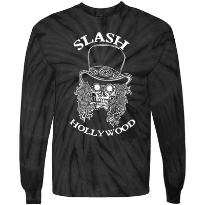 Slash Hollywood Skull Red Tie-Dye Long Sleeve Shirt