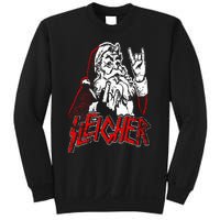 Sleigher Hail Santa Heavy Metal Christmas Sweatshirt