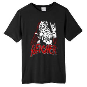 Sleigher Hail Santa Heavy Metal Christmas Tall Fusion ChromaSoft Performance T-Shirt