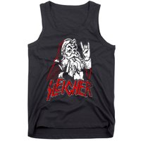 Sleigher Hail Santa Heavy Metal Christmas Tank Top