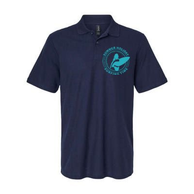 Summer Holiday Surfing Time Softstyle Adult Sport Polo