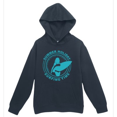 Summer Holiday Surfing Time Urban Pullover Hoodie