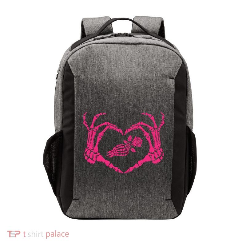 Skeletons Hands Shaped Heart Halloween Vector Backpack
