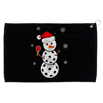 Santa Hat Snow Funny Gift For Xmas Funny Pickleball Christmas Gift Grommeted Golf Towel