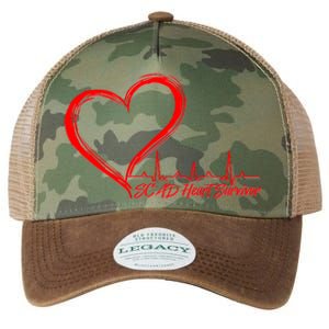 SCAD Heart Survivor Heartbeat Heart Health Awareness Legacy Tie Dye Trucker Hat