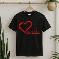 SCAD Heart Survivor Heartbeat Heart Health Awareness T-Shirt