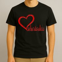 SCAD Heart Survivor Heartbeat Heart Health Awareness T-Shirt