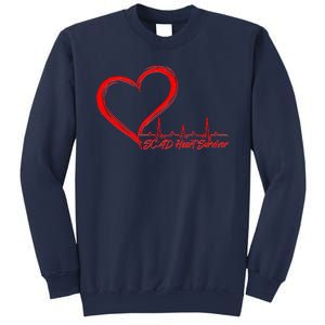 SCAD Heart Survivor Heartbeat Heart Health Awareness Sweatshirt