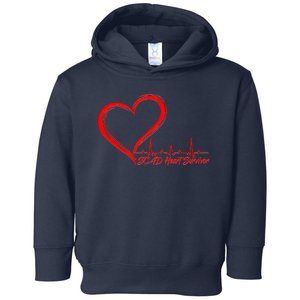 SCAD Heart Survivor Heartbeat Heart Health Awareness Toddler Hoodie